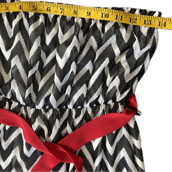 YETTS maxi dress with black & white chevron - Picture 6 of 7